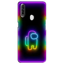 Чехол Амонг Ас для Oppo A31 (AlphaPrint) (Яркий скин)