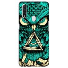 Чехол с птицами на Oppo A31 (VPrint) (Сова с глазом)