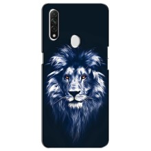 Чехол со Львом для Oppo A31 (VPrint) (Синий Лев)