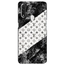 Чохол Стиль Louis Vuitton на Oppo A31 (LV на білому)