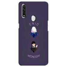 Чехлы Венсдей на Oppo A31 Уэнсдей (AlphaPrint) (Уэнздей и подруга)