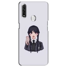 Чехлы Венсдей на Oppo A31 Уэнсдей (AlphaPrint) (Уэнздей и Вещь)