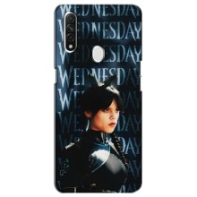 Чехлы Венсдей на Oppo A31 Уэнсдей (AlphaPrint) (Уэнздей кошка)