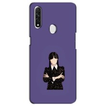Чехлы Венсдей на Oppo A31 Уэнсдей (AlphaPrint) (Уэнздей в черном)