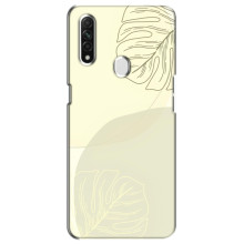 Чехол цветочный дизайн для Oppo A31 – Зелёный фон