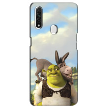 Чохол з мультфільмом Шрек на Oppo A31 – Шрек і осел