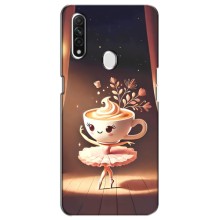 Чехол с мемом Тралалело тралала на Oppo A31 (Балерина капучина)