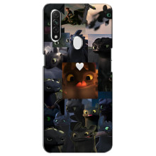 Чехол как приручить дракона на Oppo A31 (Дракон коллаж)