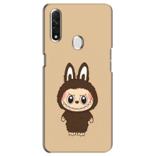 Чохол з Лабубу на Oppo A31 – Коричневий Лабубу