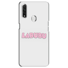 Чохол з Лабубу на Oppo A31 – Лого Лабубу