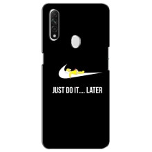 Чехол с логотипом Найк на Oppo A31 – Nike just do it