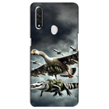 Чехол с мемами тралалело тралала для Oppo A31 – Гусини и крокодило