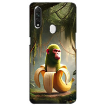 Чехол с мемами тралалело тралала для Oppo A31 – Шимпанзини бананини
