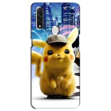 Чехол с Пикачу на Oppo A31 (Пикачу в городе)