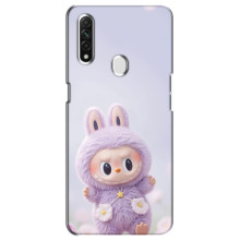 Чохол з принтом Лабубу для Oppo A31 – Фіолетовий Лабубу
