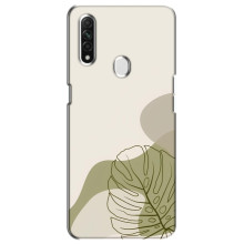 Силиконовый чехол с принтом в цветах на Oppo A31 – Монстера зелёная