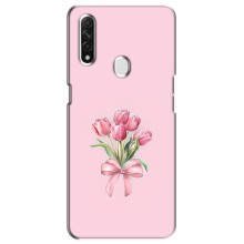 Чехол с розовым рисунком для Oppo A31 (Букет цветов)