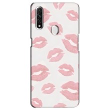 Чехол с розовым рисунком для Oppo A31 (Розовые губы)