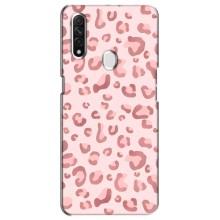 Чехол с розовым рисунком для Oppo A31 (Розовый леопард)