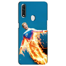 Чохол з принтом Фантастична четвірка для Oppo A31 – Людина-факел