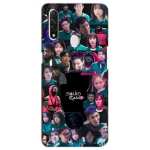 Чохол Гра в кальмара для Oppo A31 – Колаж гра кальмара