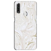 Мраморный чехол на Oppo A31 (VPrint) (Белый мрамор)
