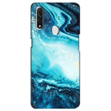 Мраморный чехол на Oppo A31 (VPrint) (Голубой мрамор)