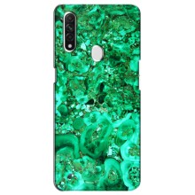 Мраморный чехол на Oppo A31 (VPrint) (Салатный Мрамор)