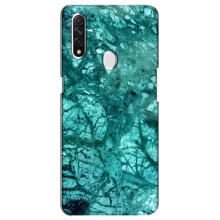 Мраморный чехол на Oppo A31 (VPrint) (Зеленый мрамор)