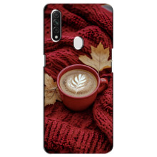 Чохол з унікальним дизайном 'Осінь з кавою' для Oppo A31 – Кава на ковдрі