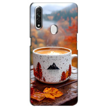 Чохол з унікальним дизайном 'Осінь з кавою' для Oppo A31 – Кава на природі