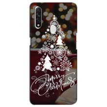 Рождественские Чехлы для Oppo A31 (VPrint) (Елочка узорная)