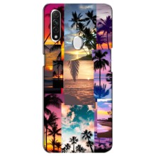 Силиконовый чехол с КАРТИНКАМИ лето для Oppo A31 (AlphaPrint) (Летний отпуск)