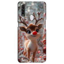 Яскравий чохол для Oppo A31 з Зимові Оленята