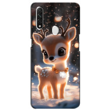Яскравий чохол для Oppo A31 з Зимові Оленята – Оленятко