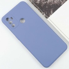 Силиконовый чехол Candy Full Camera для Oppo A53 / A32 / A33 – Голубой