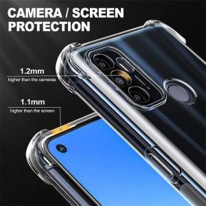 TPU чехол GETMAN Ease logo усиленные углы Full Camera для Oppo A53 / A32 / A33 – Прозрачный