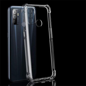 TPU чехол GETMAN Ease logo усиленные углы Full Camera для Oppo A53 / A32 / A33 – Прозрачный