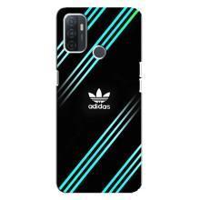 Чехлы Адидас для Oppo A32 (AlphaPrint) (Адидас с полосами)