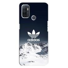 Чехлы Адидас для Oppo A32 (AlphaPrint) (Адидас в горах)