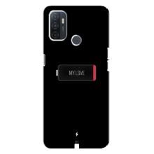 Чехлы для любимой на Оппо А32 (VPrint) (Love battery)