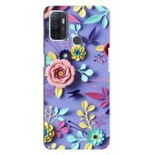 Чохли з квітами для Oppo A32 (VPrint) (Дизайн квітів)