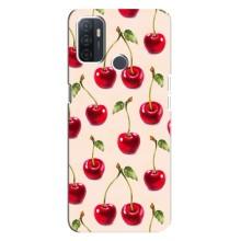 Чехлы с Фруктами для Oppo A32 (VPrint) (Вишня)