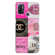 Чехол (Dior, Prada, YSL, Chanel) для Oppo A32 (Модница)