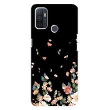 Чохол для ОППО А32 - з принтом (Дизайнерські) (AlphaPrint) (Маленькі квіти)
