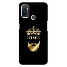 Чохол (Корона на чорному фоні) для Оппо А32 – KING