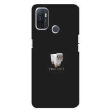 Чехол Майнкрафт на Oppo A32 (AlphaPrint) Minecraft (Овечка Майнкрафт)