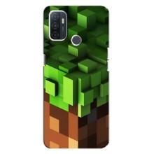 Чехол Майнкрафт на Oppo A32 (AlphaPrint) Minecraft (текстура Майнкрафт)