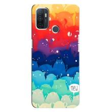 Чехол на Оппо А32 с Котами (VPrint) (Mew)