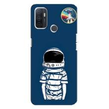 Чехол NASA для Oppo A32 (AlphaPrint) (Мальчик в шлеме)